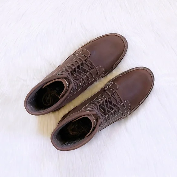 Timberland Men’s Originals 6 Inch Rust Leather Boots - Picture 4 of 7